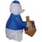 3ft. Airblown® Inflatable Hanukkah Dreidel Bear